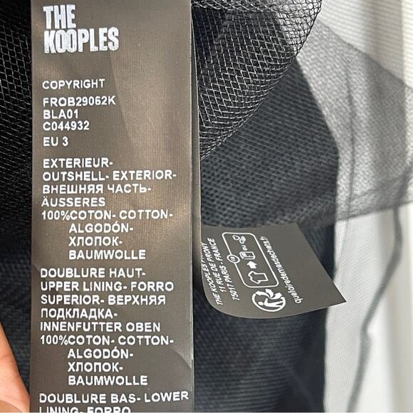 The Kooples Velvet Short Black Dress - Picture 10 of 16